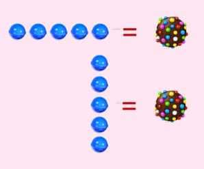How to make a color bomb candy in Candy Crush
