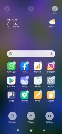 Xiaomi Redmi Mi Phones Home Screen Setup