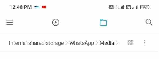 Go to WhatsApp Media folder