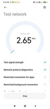 Xiaomi - Secutiry app Test connection