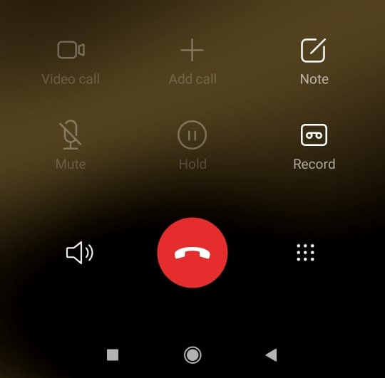 Xiaomi active call Record option